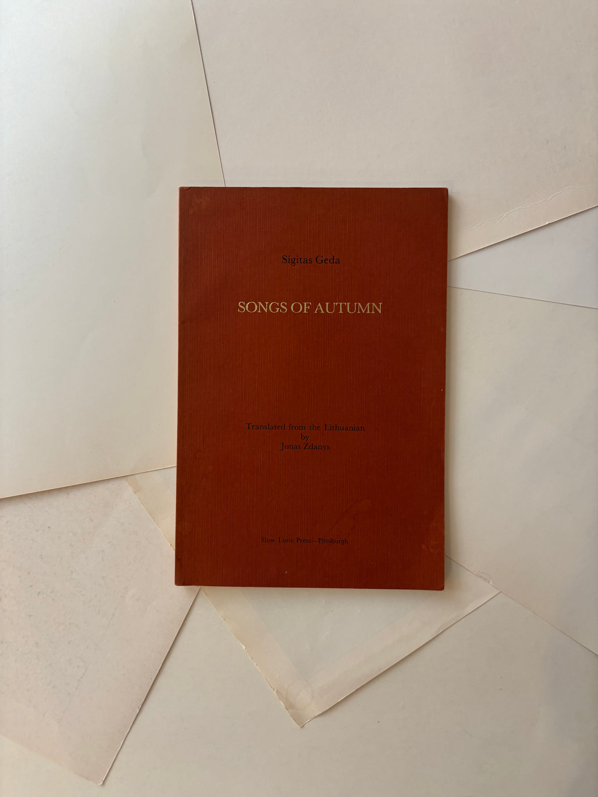 Sigitas Geda - Songs of autumn, Pittsburgh