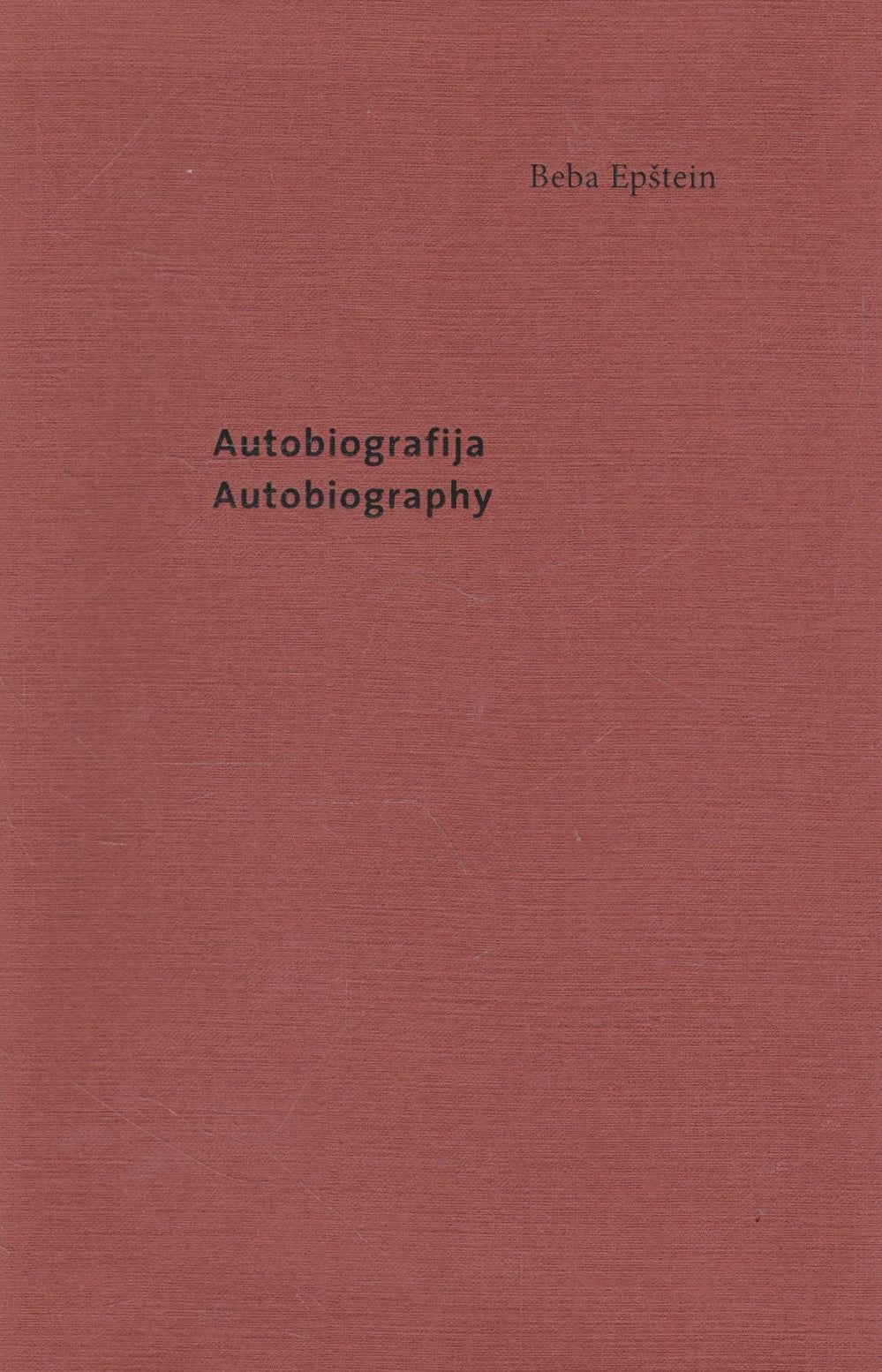 Beba Epštein Autobiografija