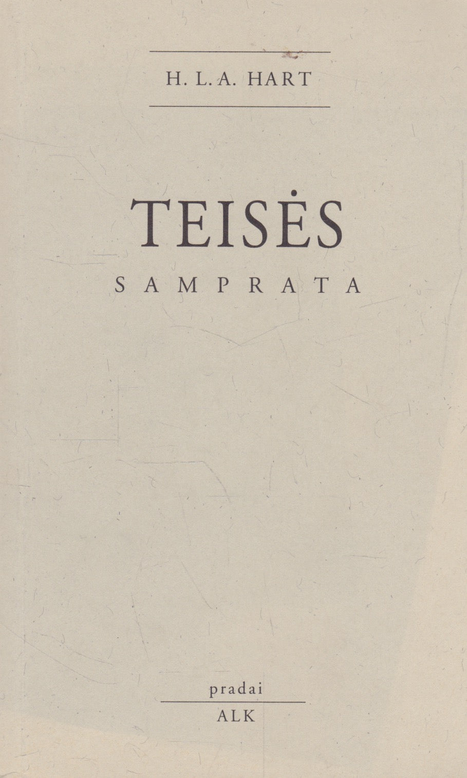 H. L. A. Hart - Teisės samprata