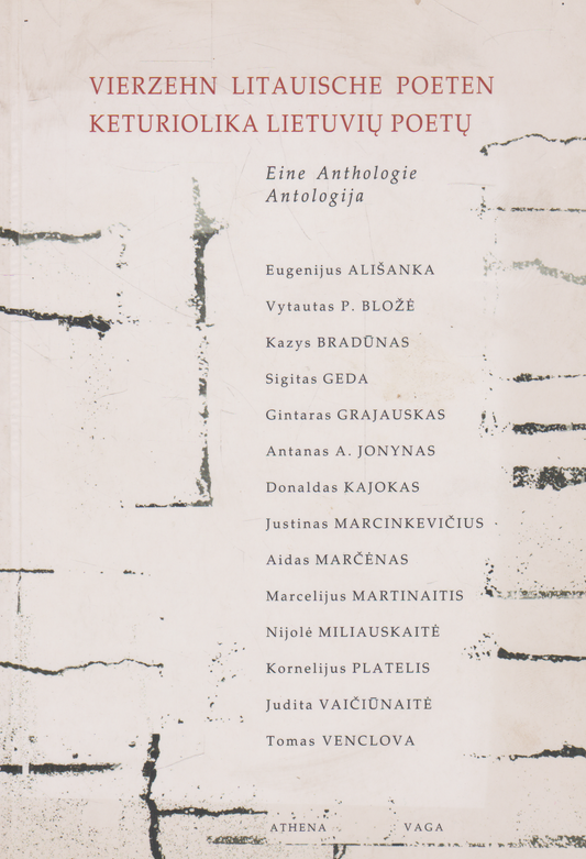 Vierzehn Litauische Poeten / Keturiolika lietuvių poetų: antologija (iš asmeninės M. Martinaičio bibliotekos)