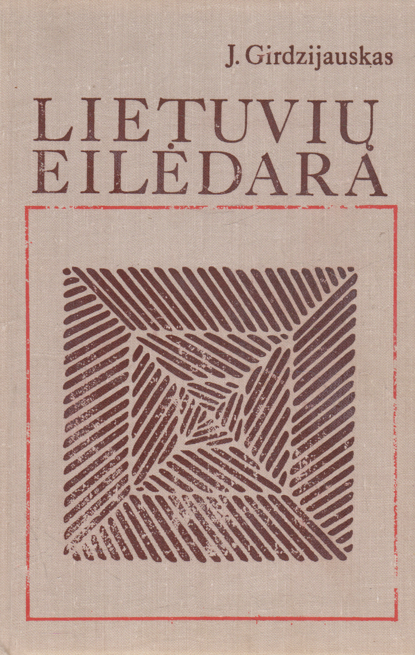 J. Girdzijauskas - Lietuvių eilėdara (žr. būklę)
