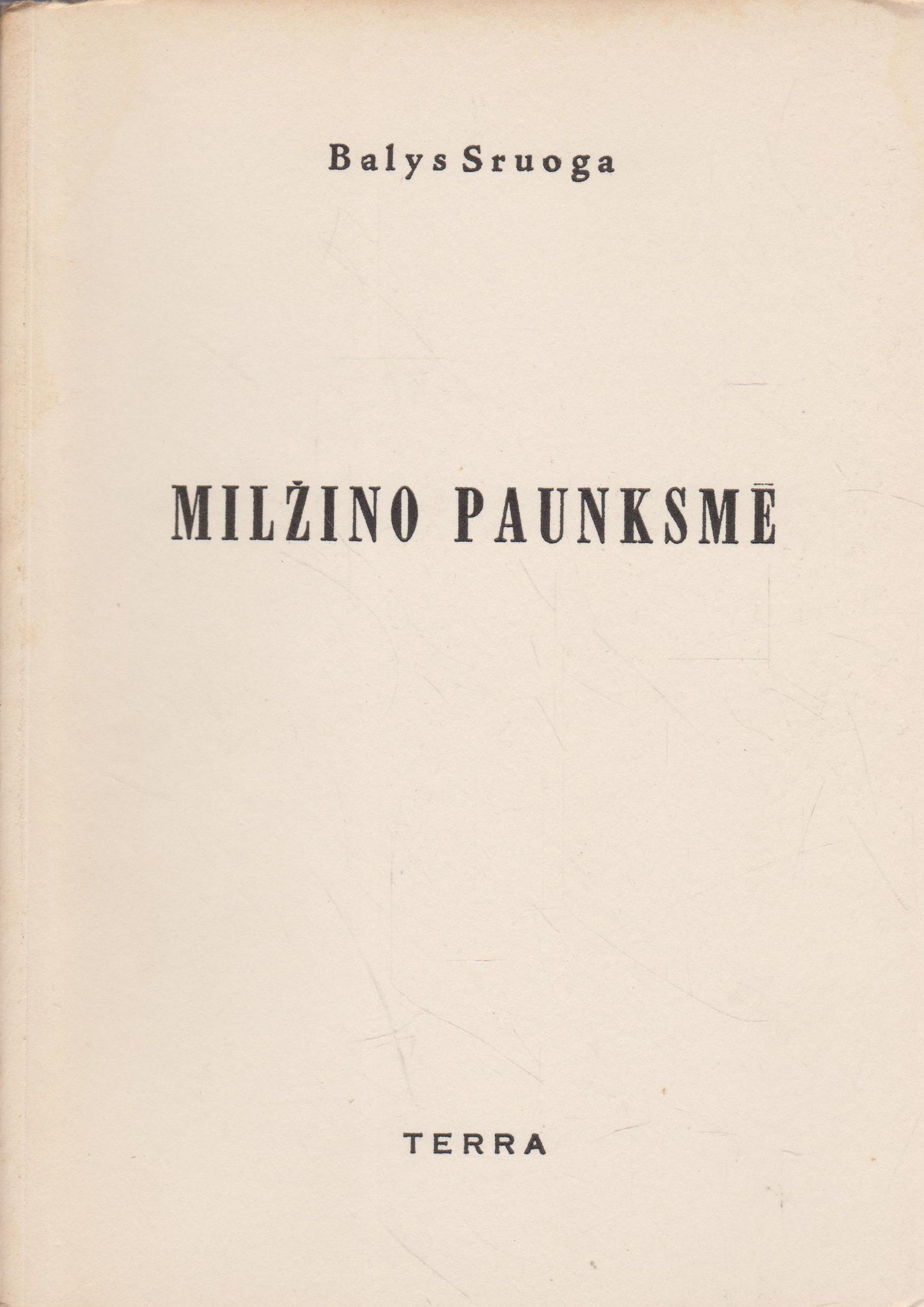 B. Sruoga - Milžino paunksmė, 1954, Chicago