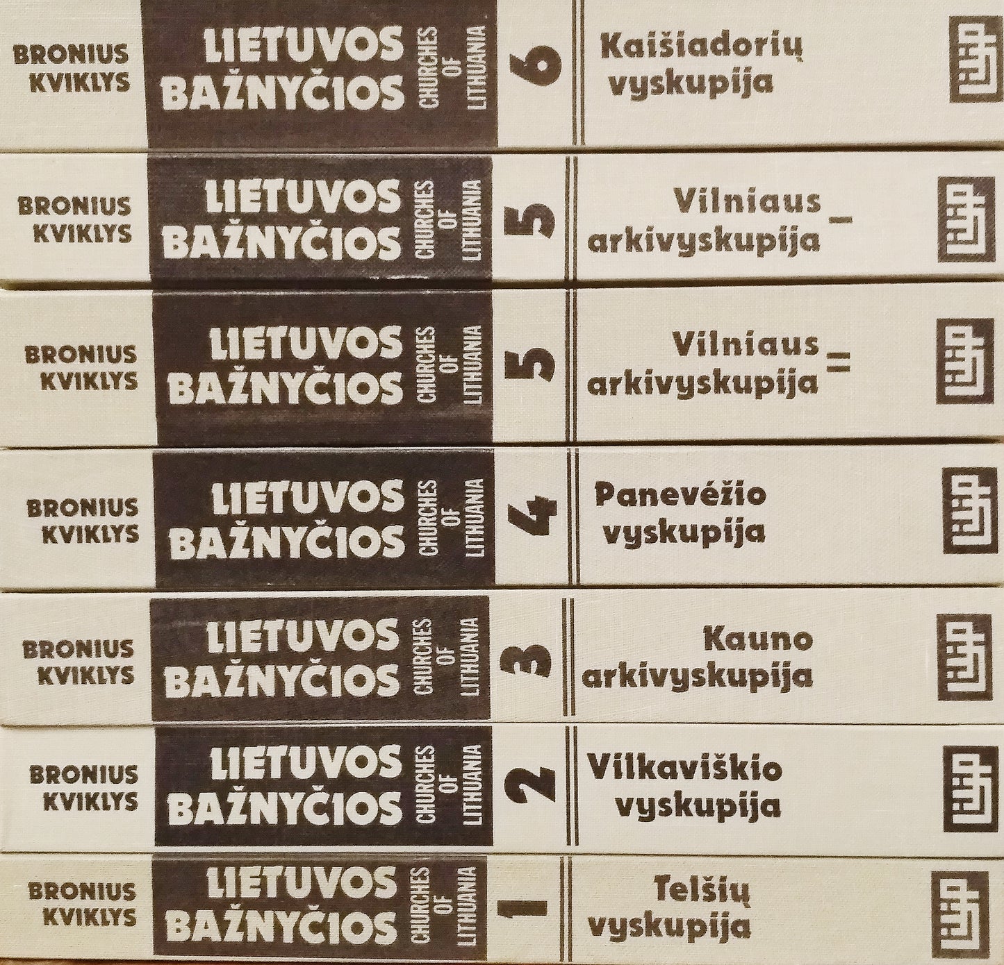 Kviklys Bronius - Lietuvos bažnyčios (1-6 tomai)