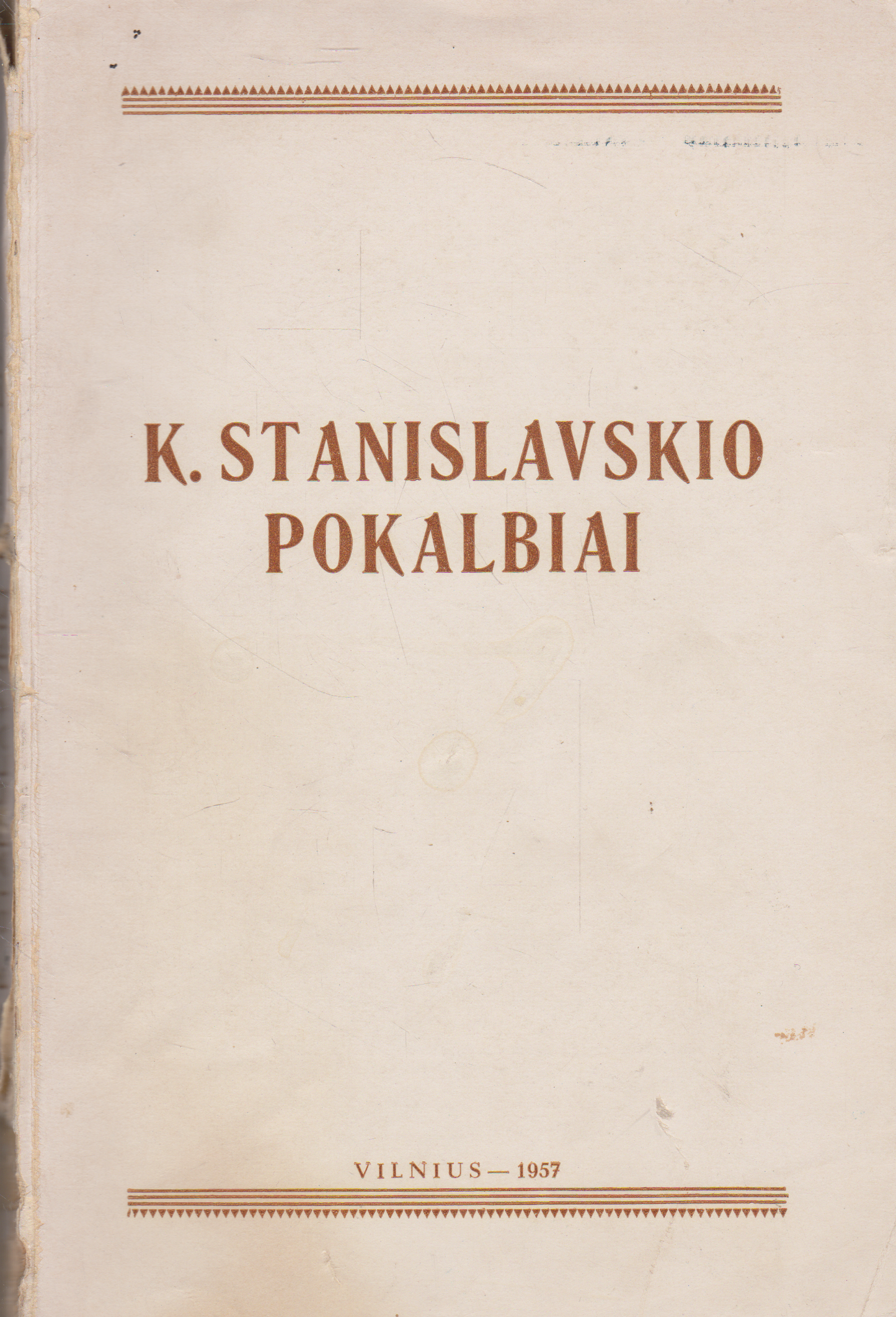 K. Stanislavskio pokalbiai