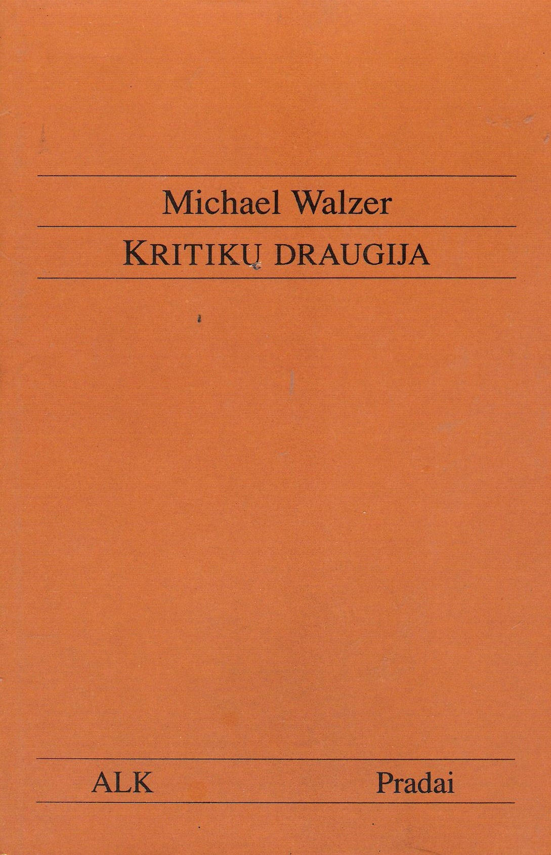 Michael Walzer - Kritikų draugija