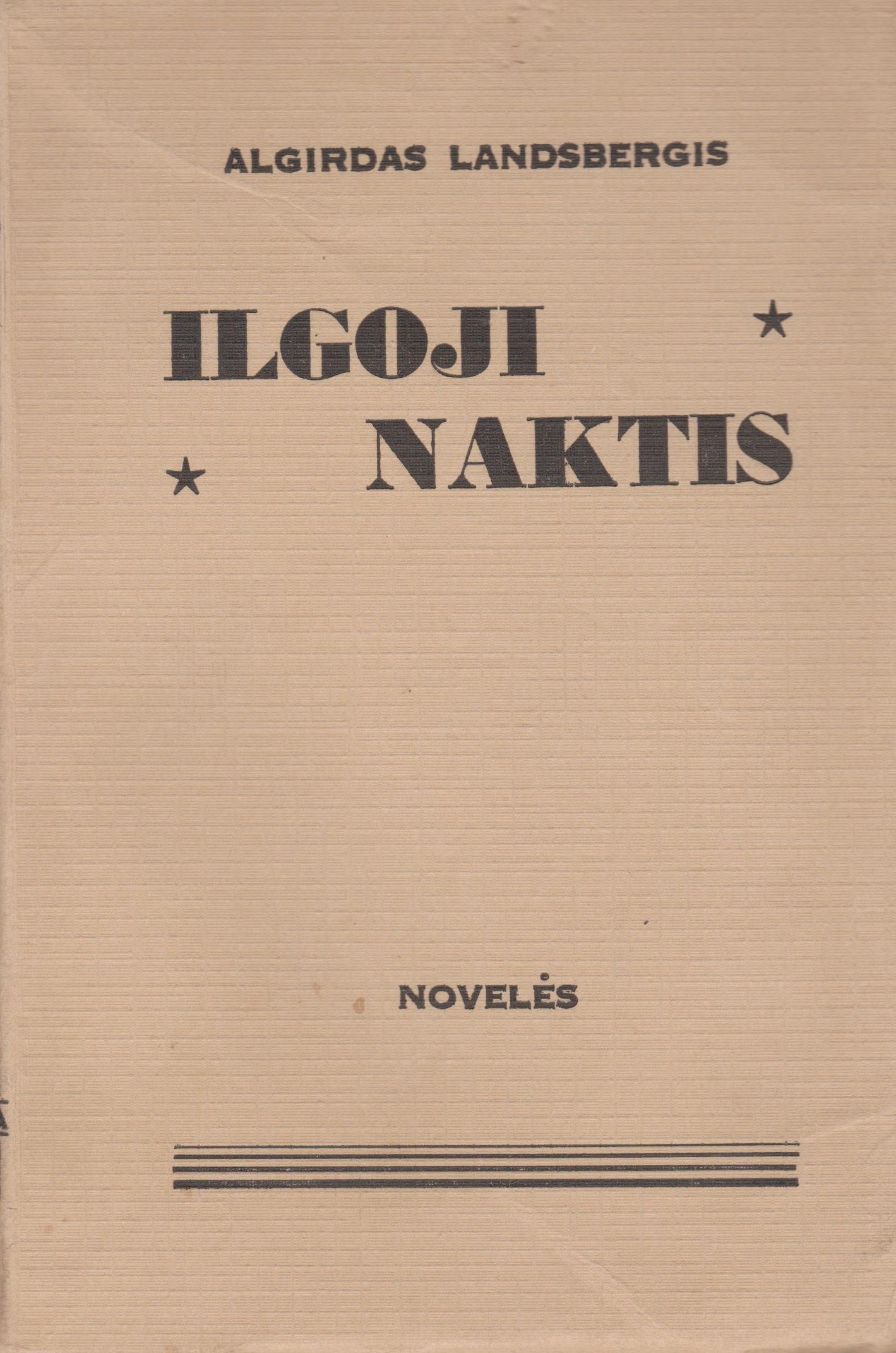Algirdas Landsbergis - Ilgoji naktis, 1956 m. London