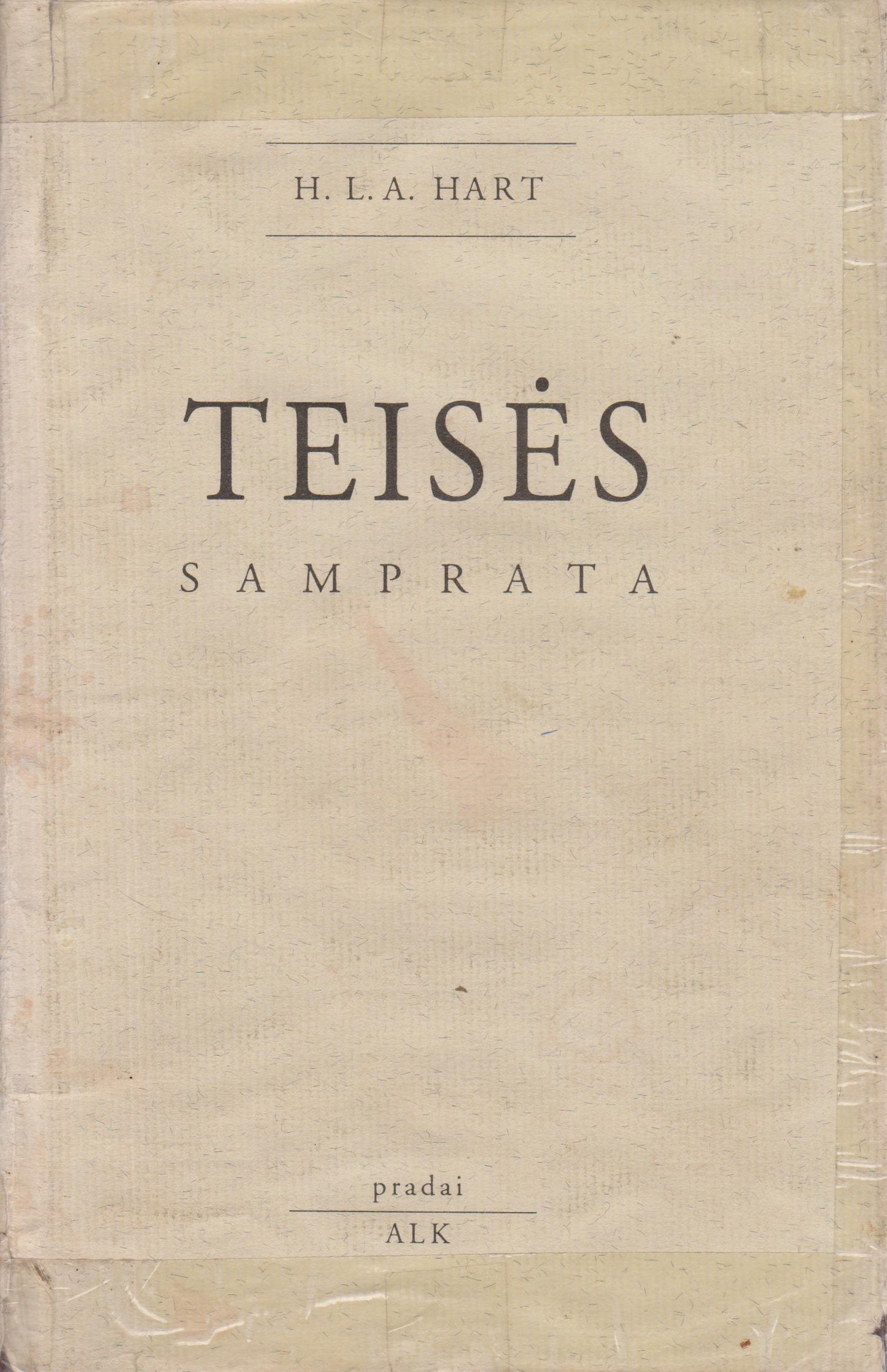 H. L. A. Hart - Teisės samprata