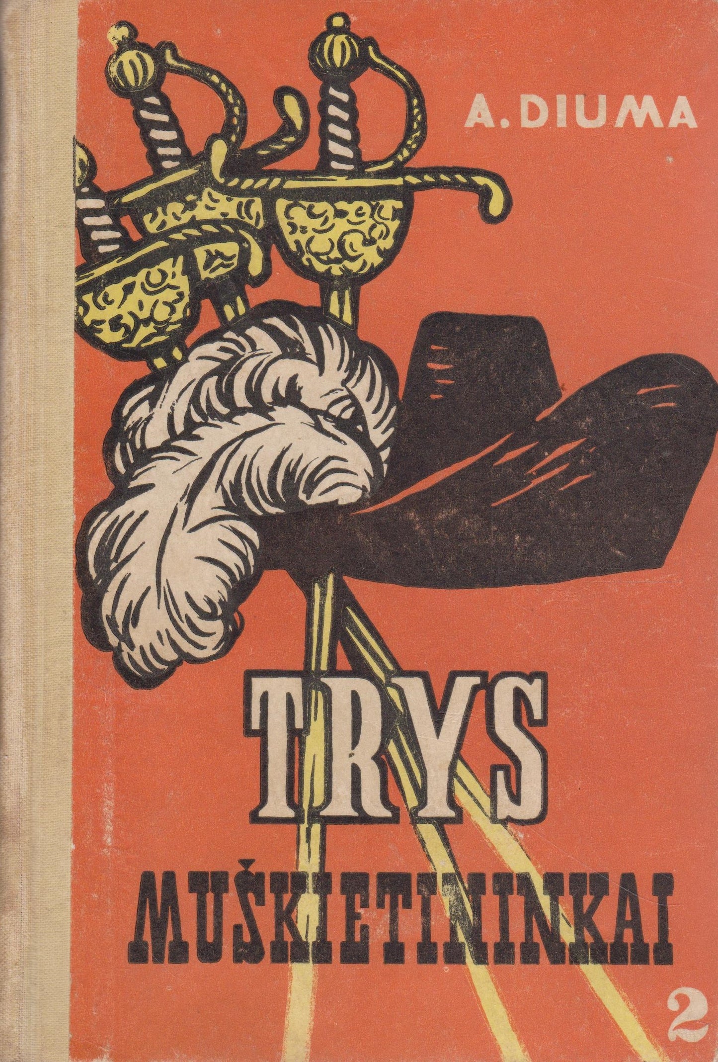 A. Diuma - Trys muškietininkai II tomai (žr. būklę)