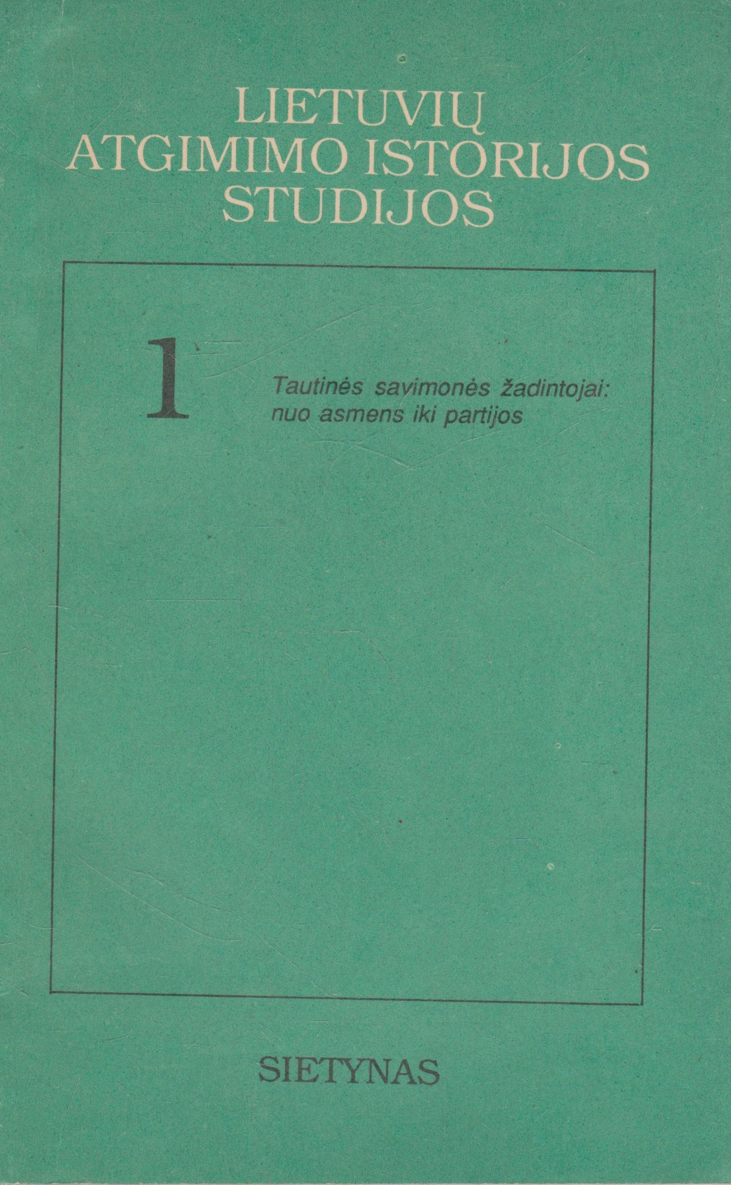 Lietuvos atgimimo istorijos studijos serijos knygos