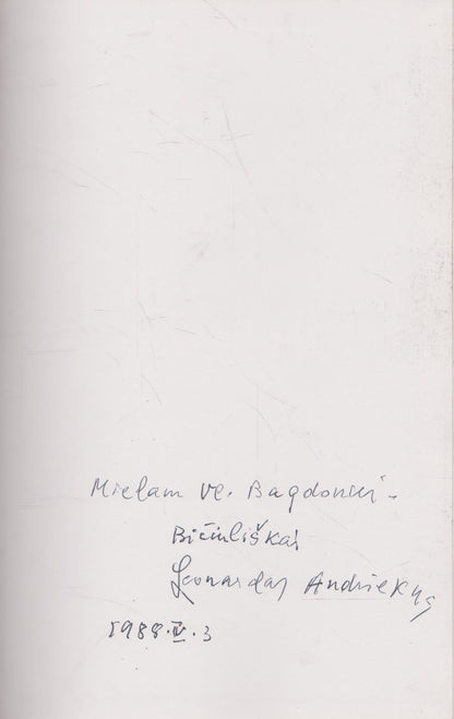 L. Andriekus - Atmink mane, rūpintojėli, 1985, Brooklyn (su aut. dedikacija)