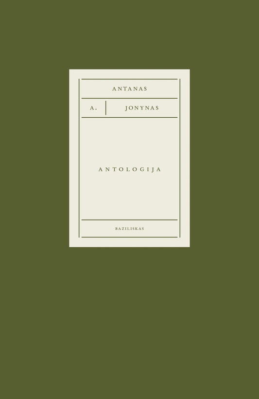 A. A. Jonynas - Antologija (nauja knyga)