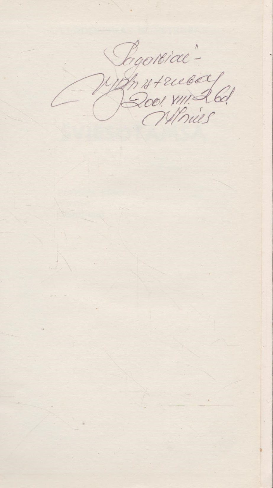 Vladislovas Blinstrubas - Šviesotamsa (keli autografų variantai)