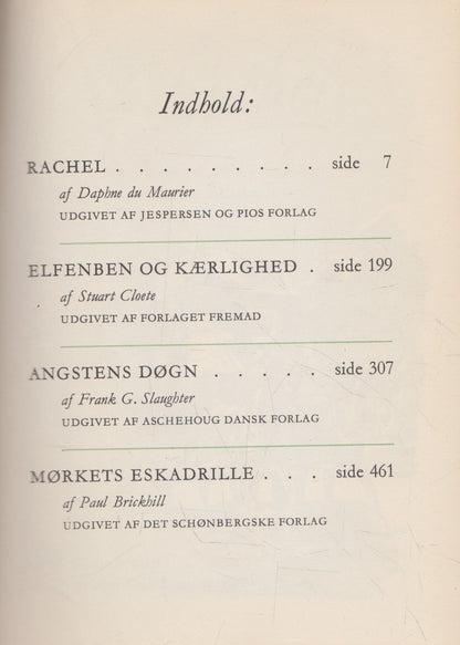Det bedstes bøger - D. du Maurier / S. Cloete / F. G.Slaughter / P. Brickhill
