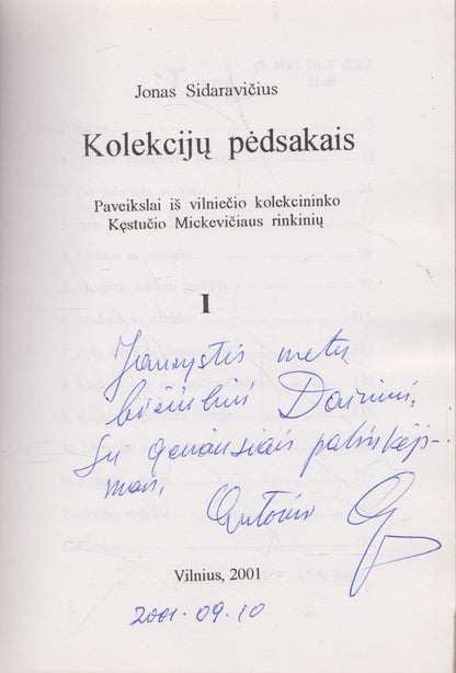 Jonas Sidaravičius - Kolekcijų pėdsakais