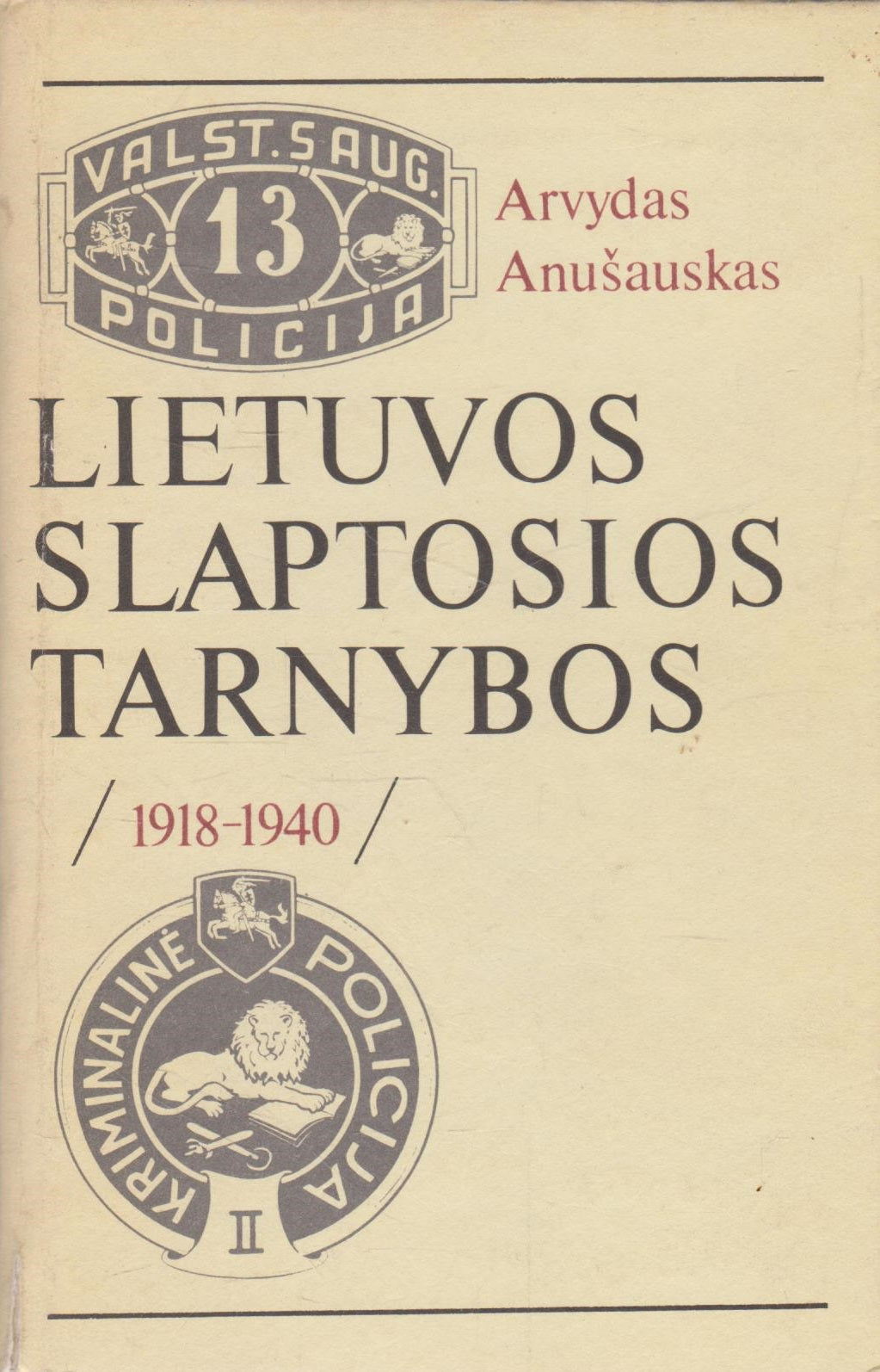 Lietuvos slaptosios tarnybos, 1918-1940
