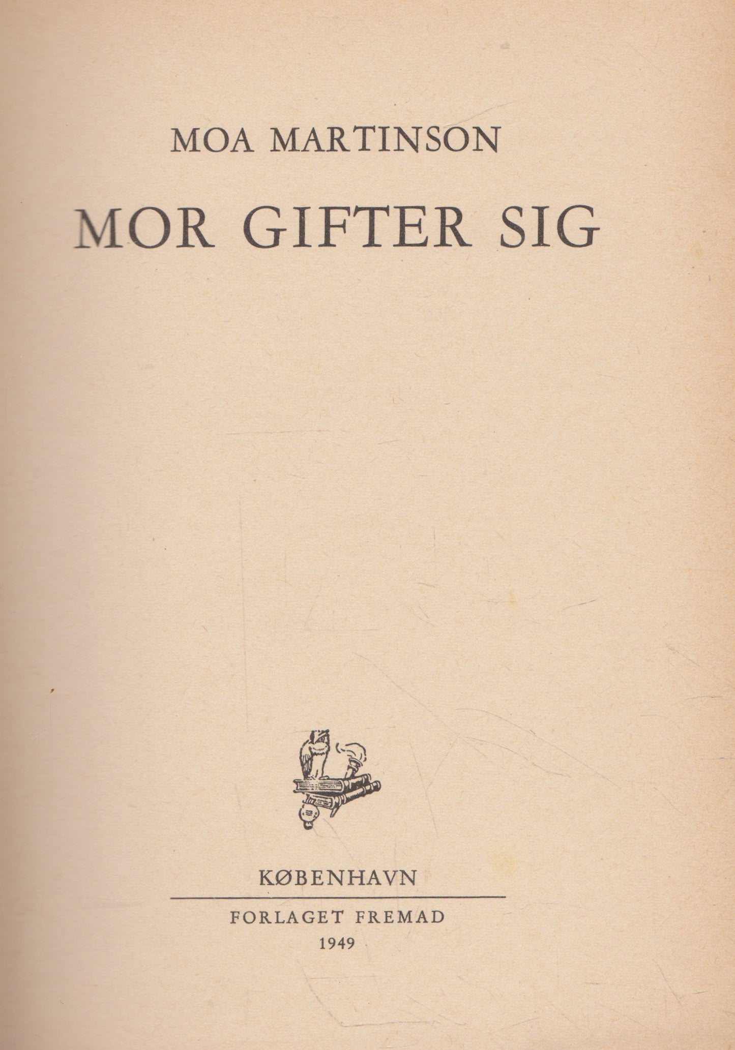 M. Martinson - Mor gifter sig