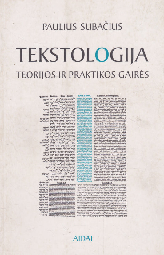 Paulius Subačius - Tekstologija