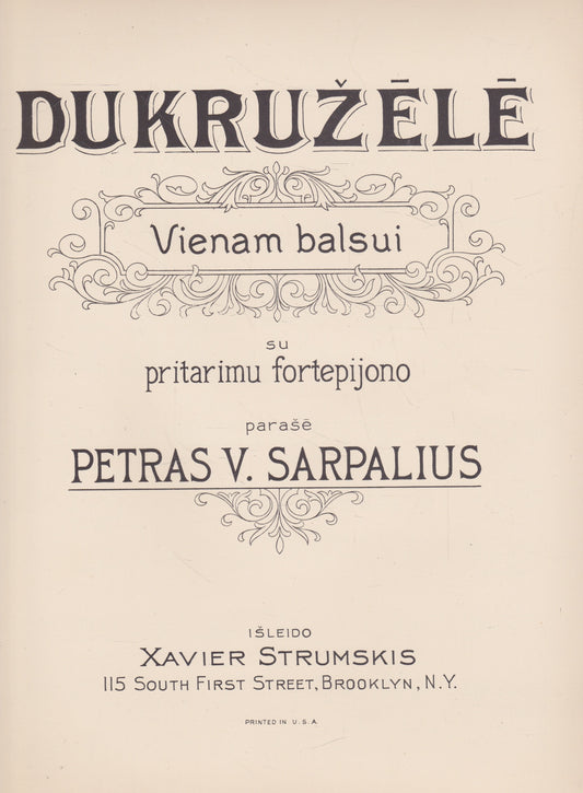 Petras A. Sarpalius - Dukružėlė