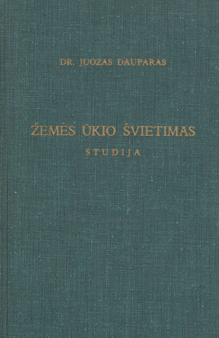 Dr. Juozas Dauparas - Žemės ūkio švietimas: studija, 1966 m., Chicago