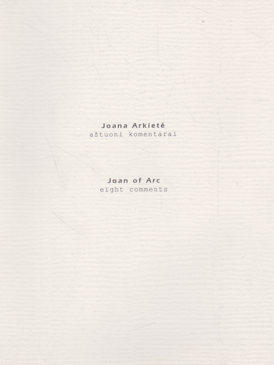 Joana Arkienė - Aštuoni komentarai