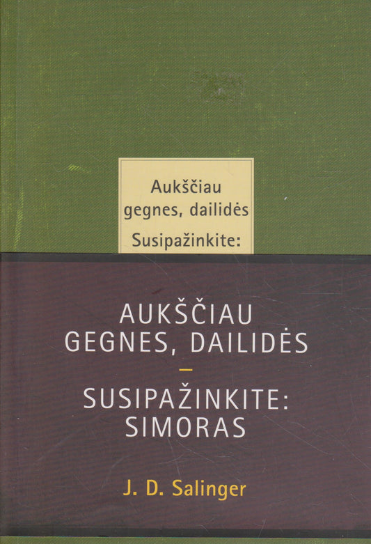 J. D. Salinger - Aukščiau gegnes, dailidės. Susipažinkite: Simoras