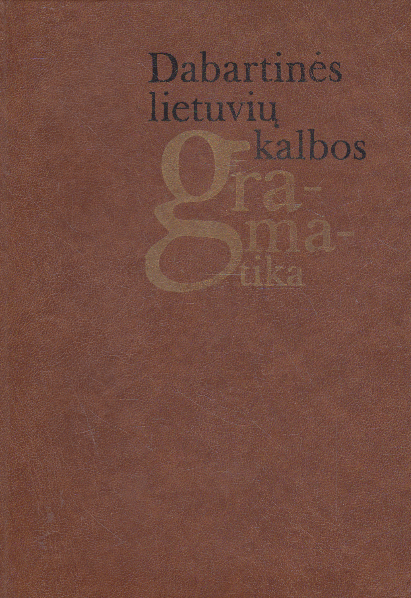 Dabartinės lietuvių kalbos gramatika