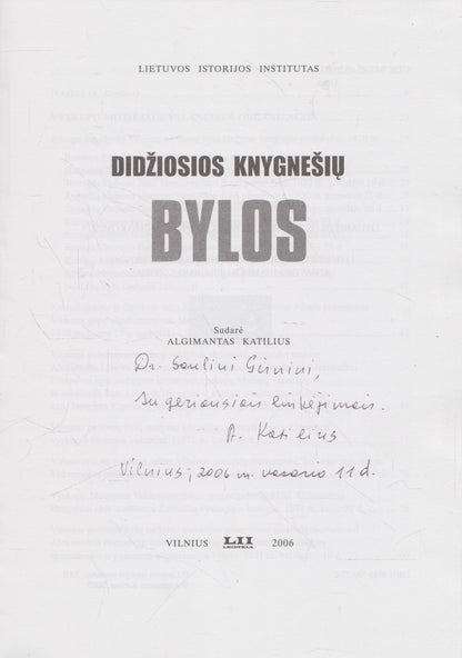 Didžiosios knygnešių bylos