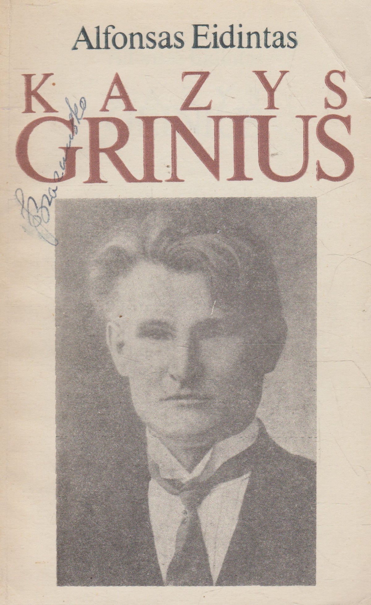 A. Eidintas - Kazys Grinius (žr. būklę)