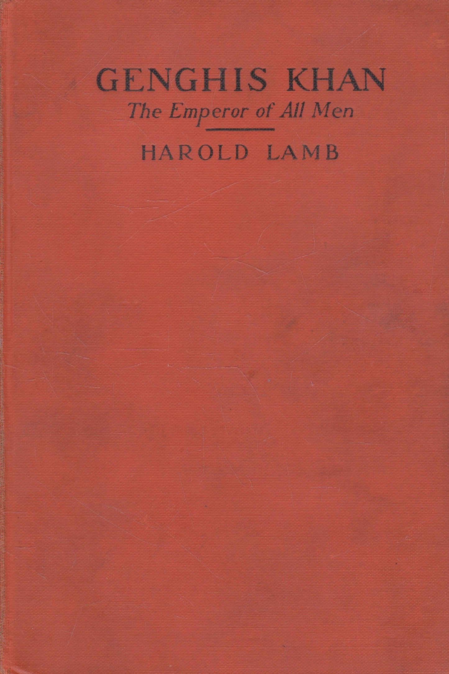Harold Lamb - Genghis Khan (check condition)