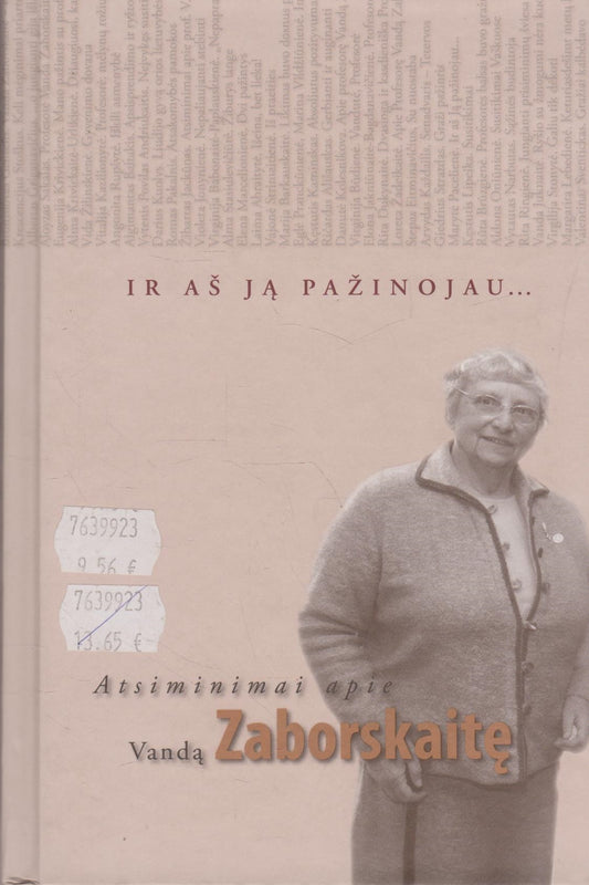 Virgilija Stonytė - Ir aš ją pažinojau...