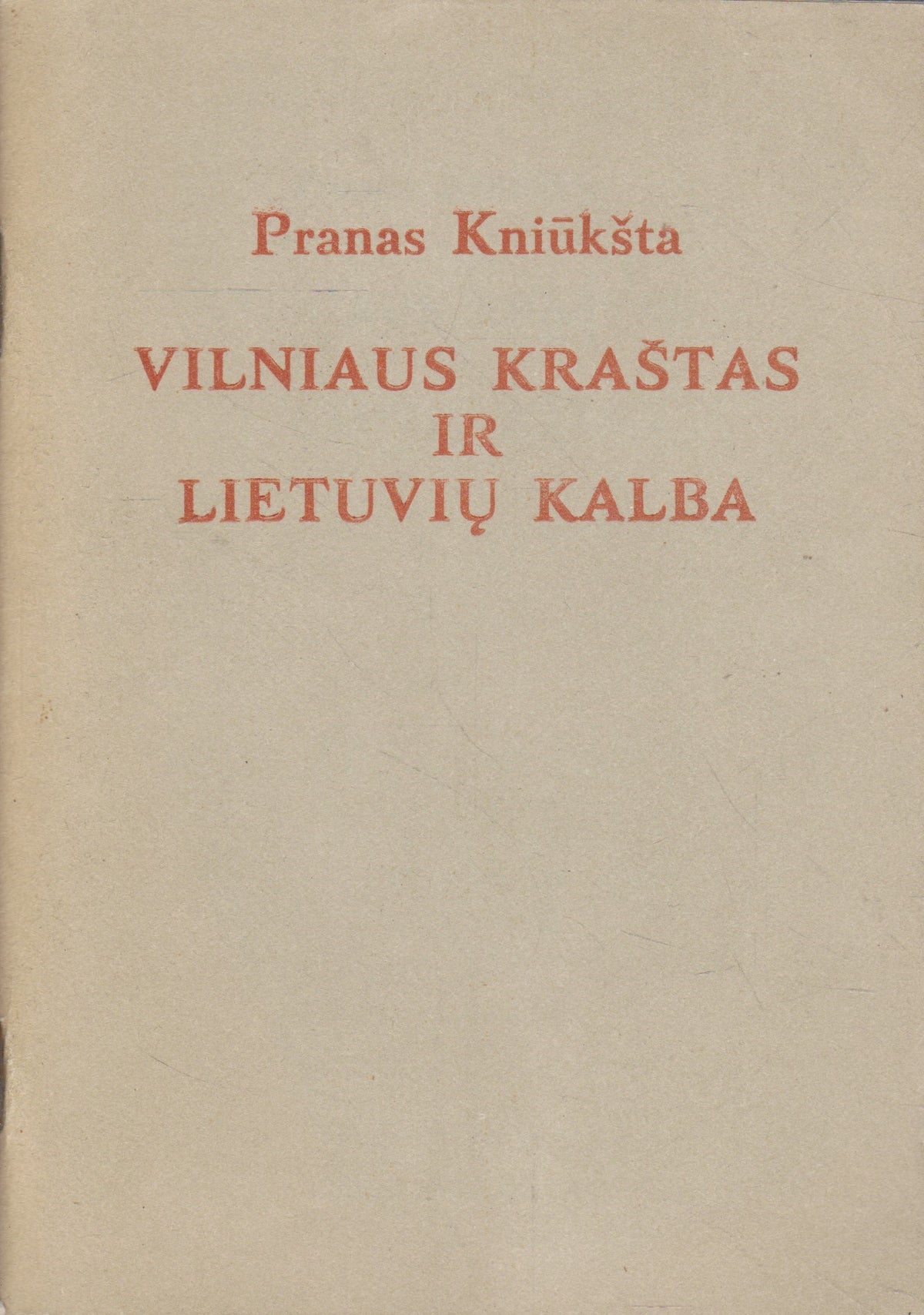 Vilniaus kraštas ir lietuvių kalba