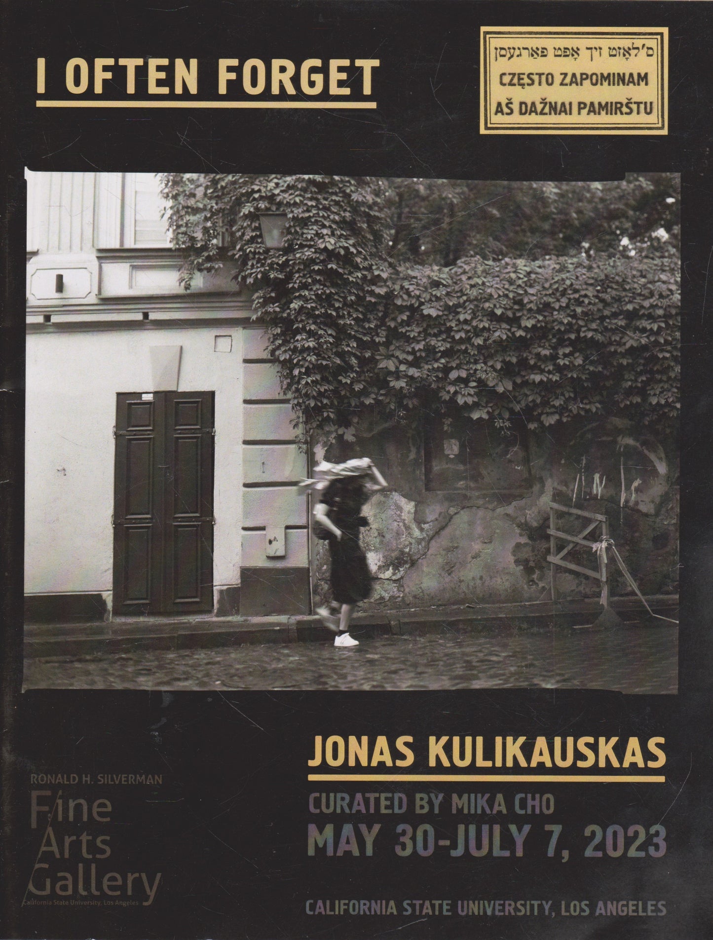 Jonas Kulikauskas: I Often Forget (with author's note)