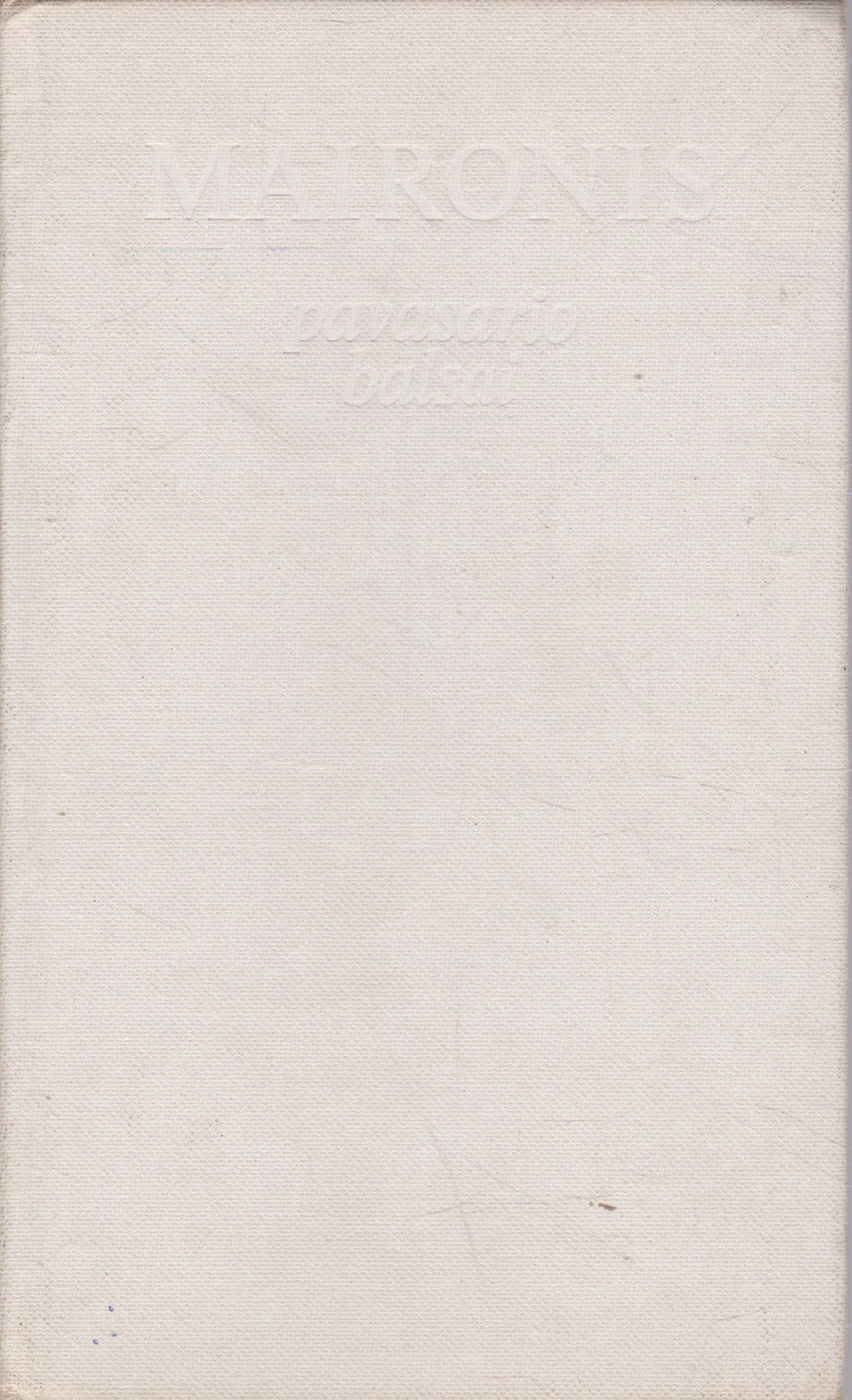 Maironis - Pavasario balsai, 1986