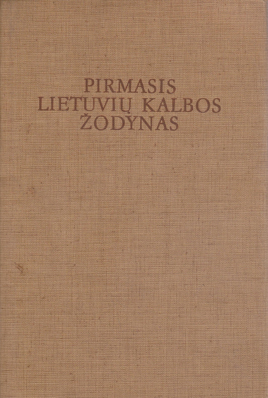 Konstantinas Širvydas - Pirmasis lietuvių kalbos žodynas