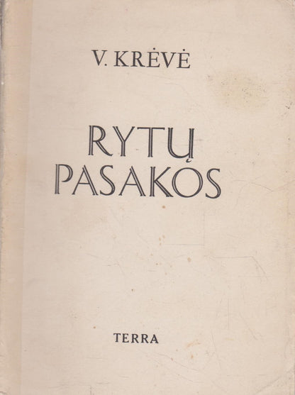 V. Krėvė - Rytų pasakos, 1954, Chicago (žr. būklę)
