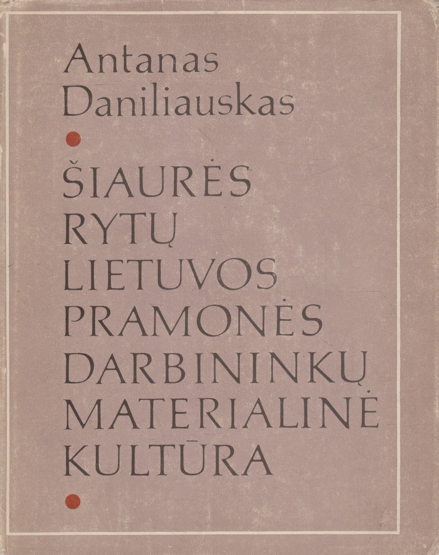 Šiaurės rytų Lietuvos pramonės darbininkų materialinė kultūra