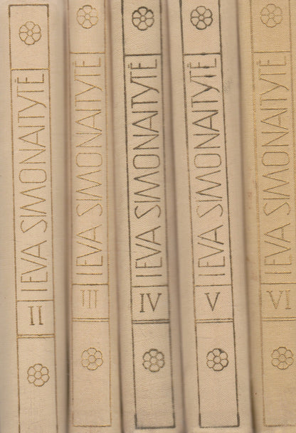 I. Simonaityte - Raštai, 6 tomai (žr. būklę)
