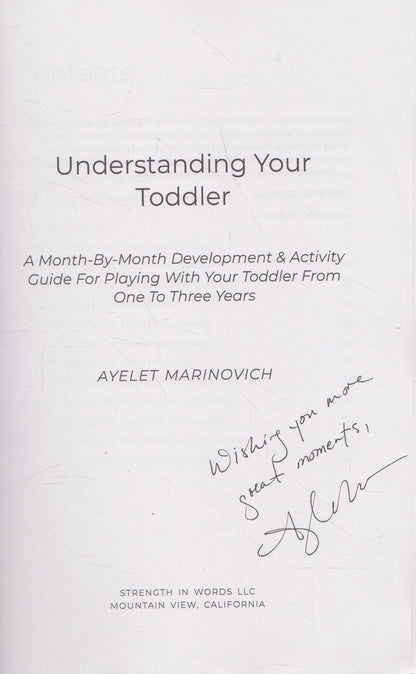 Understanding Your Toddler (with author's autograph)