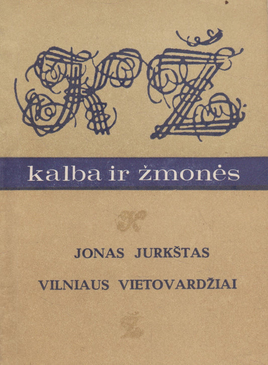 J. Jurkštas - Vilniaus vietovardžiai