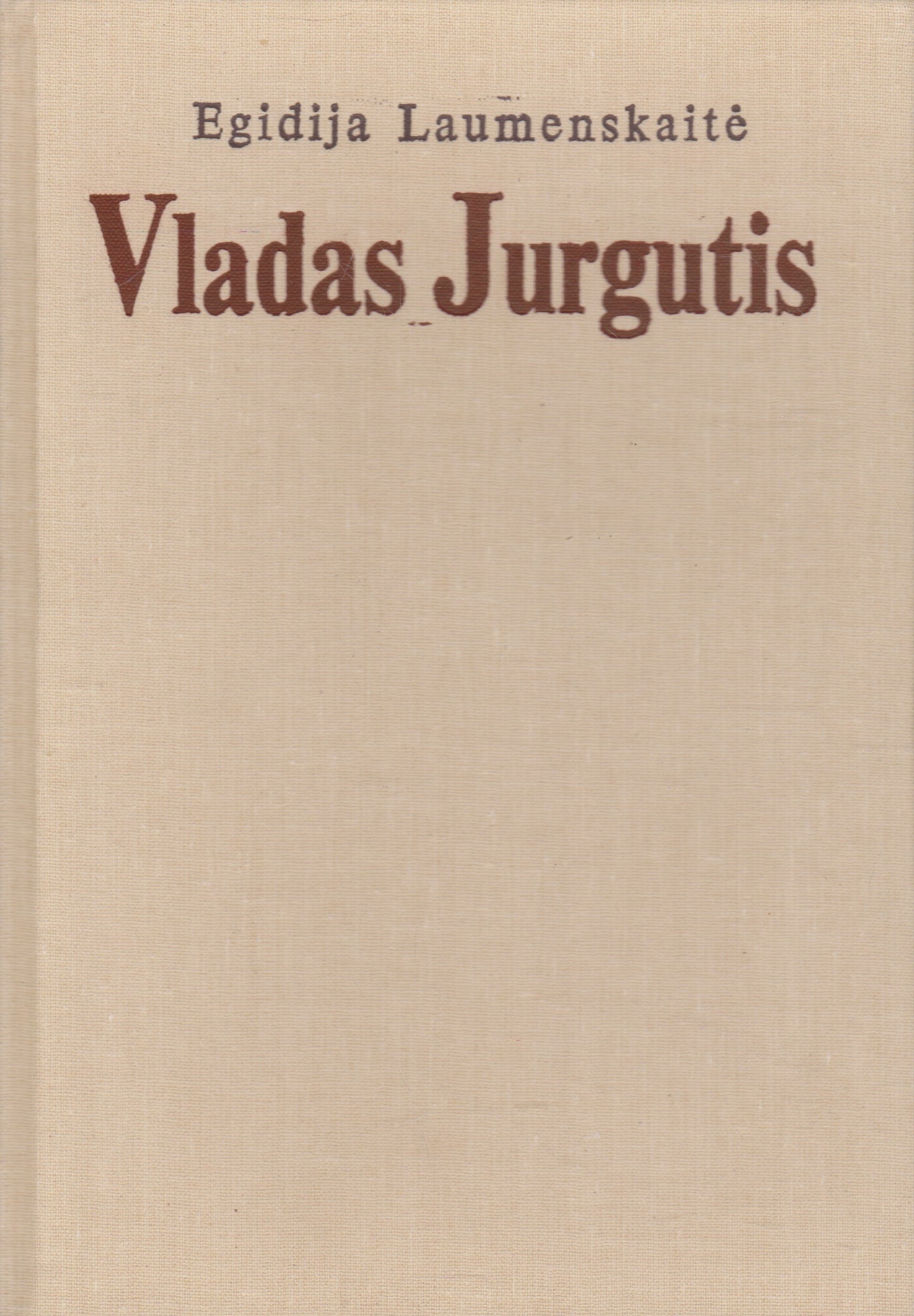 E. Laumenskaitė - Vladas Jurgutis