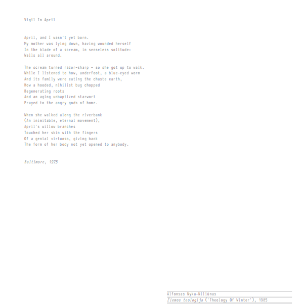 Poetic Documents - poetry and photography of lithuanians