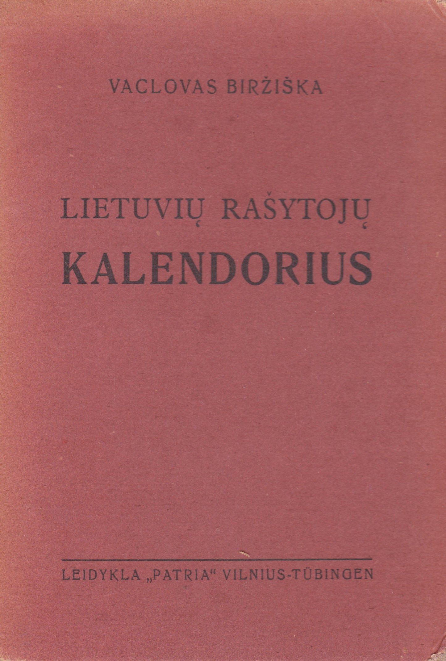 Lietuvių rašytojų kalendorius, 1946, Tübingen (žr. būklę)