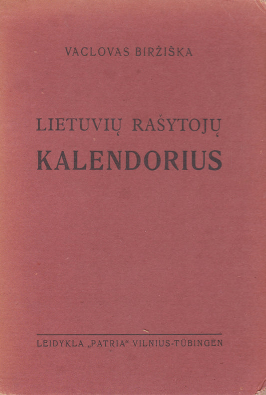 Lietuvių rašytojų kalendorius, 1946, Tübingen (žr. būklę)