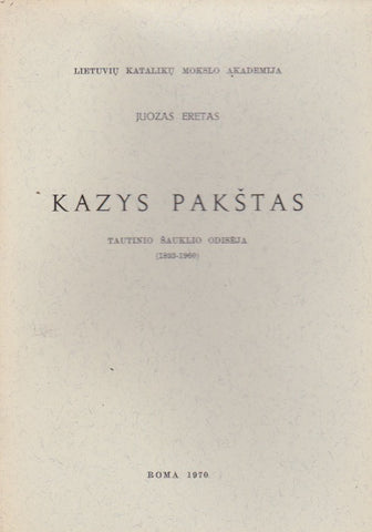 Juozas Eretas - Kazys Pakštas