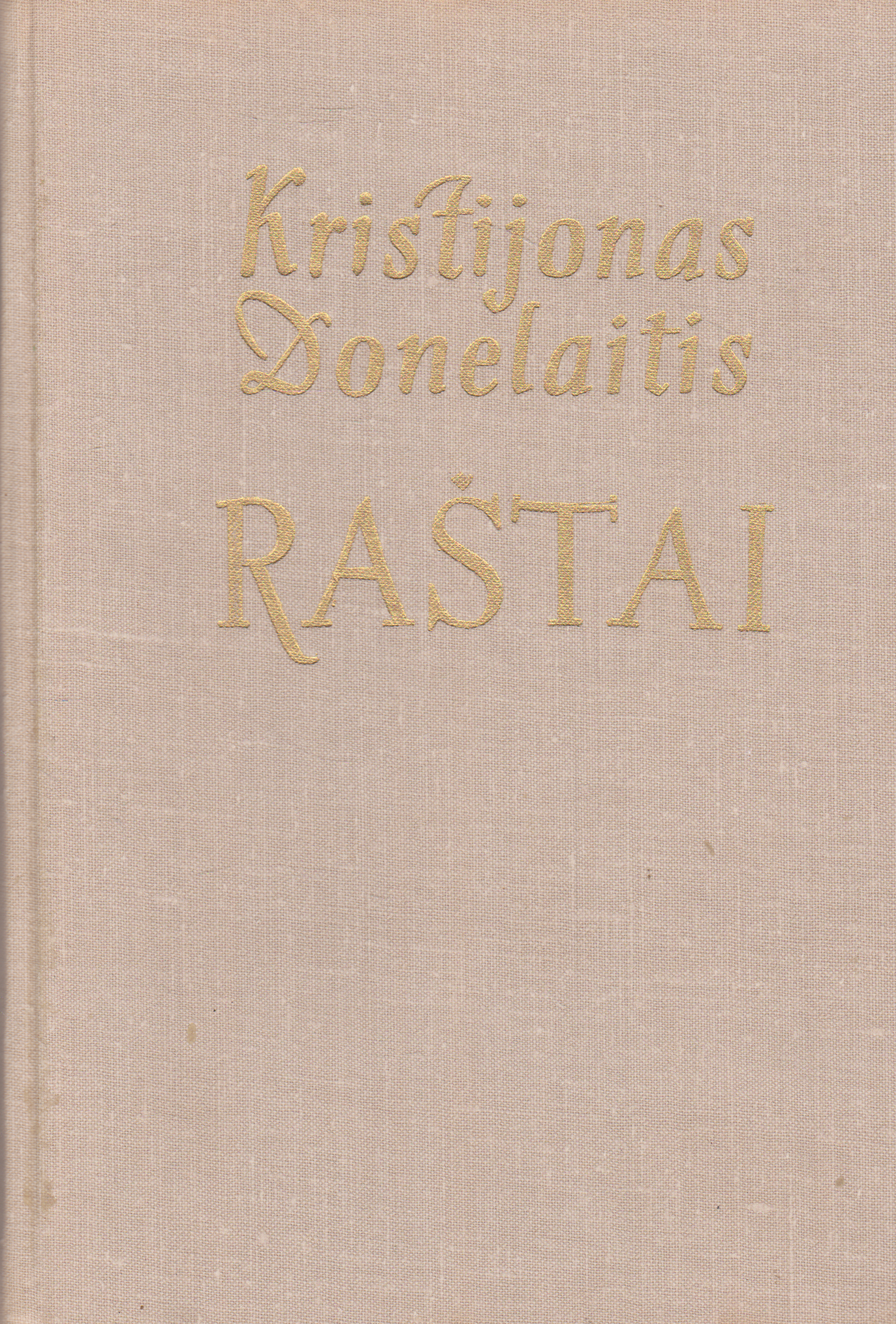Kristijonas Donelaitis - Raštai