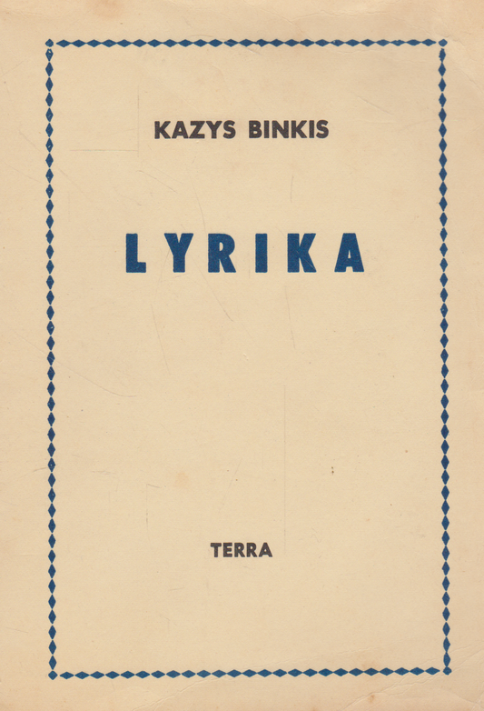 Kazys Binkis - Lyrika, 1952, Chicago