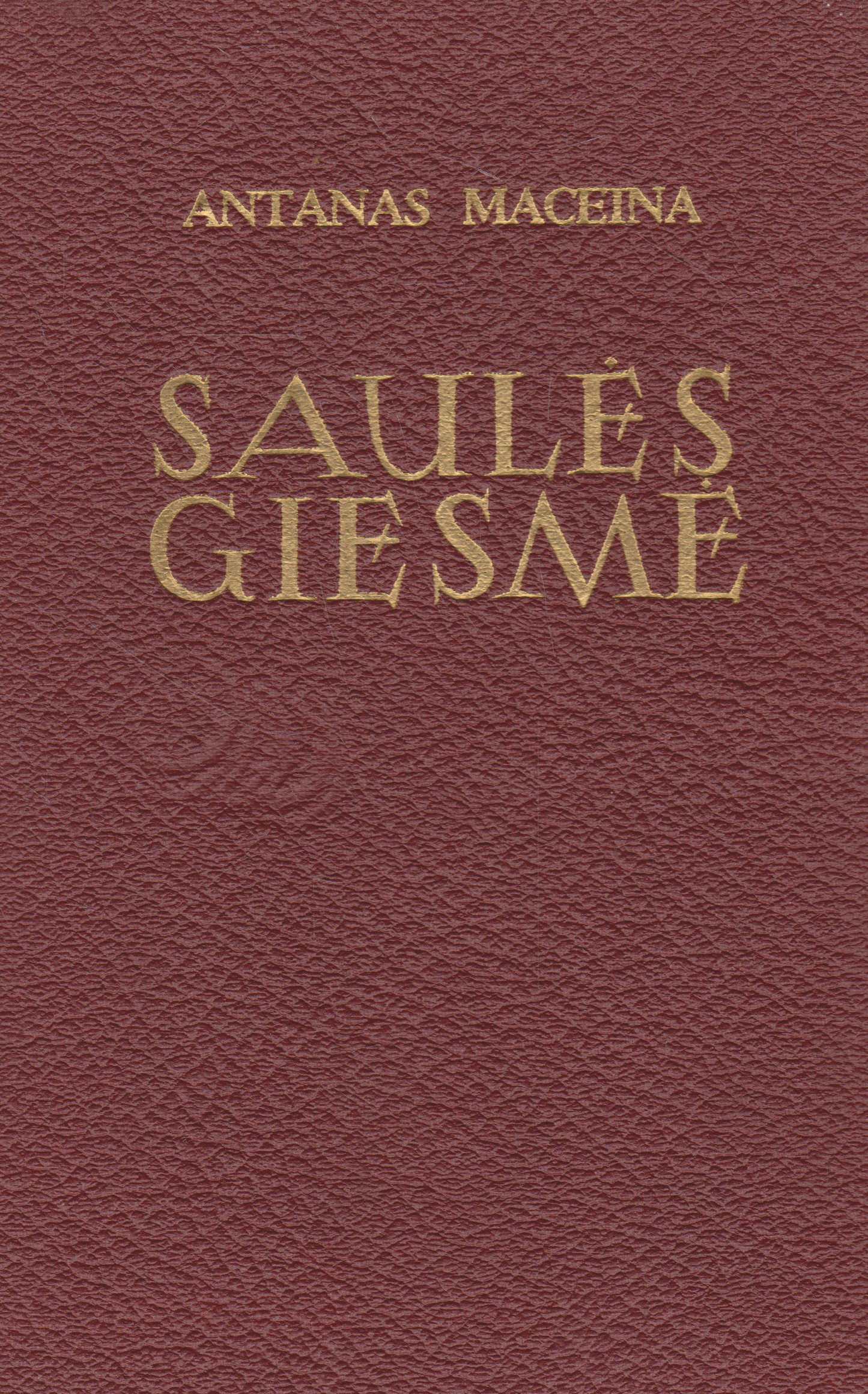 Antanas Maceina - Saulės giesmė, 1954, Brooklyn