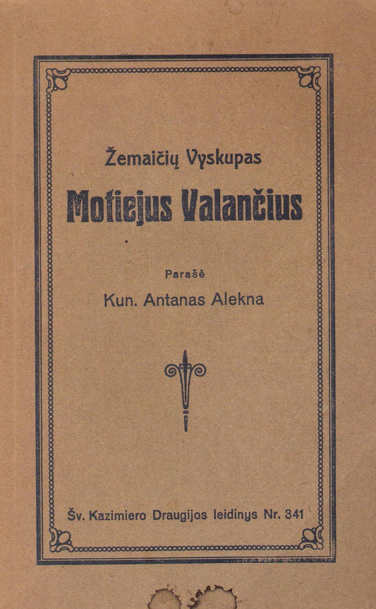Žemaičių Vyskupas Motiejus Valančius, 1922, Klaipėda