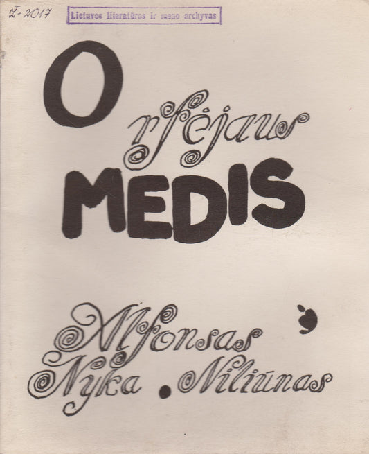 Alfonsas Nyka-Niliūnas - Orfėjaus medis, 1953 m., Chicago