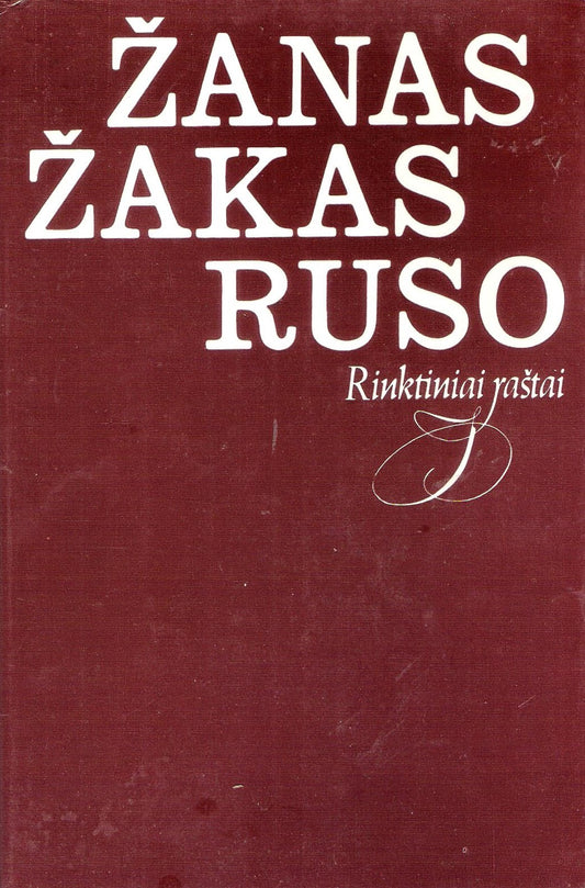 Žanas Žakas Ruso - Rinktiniai raštai (žr. būklę)